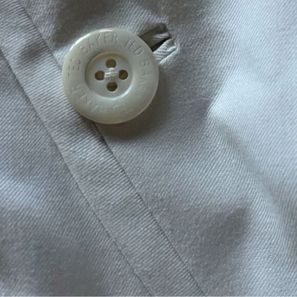 TED BAKER LONDON Sleeveless Dress Cream Bodycon Summer Women's Size 2 - Picture 4 of 9